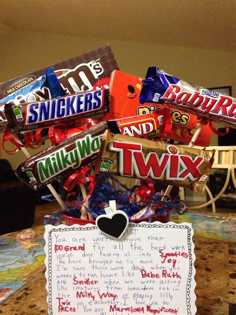 See more ideas about candy messages, gifts, candy quotes. Teacher appreciation candy gram! Got the idea from another ...