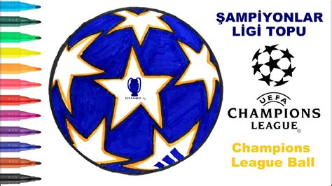 Easy Drawing Champions League Ball I Kolay Ampyonlar Ligi Topu Izimi