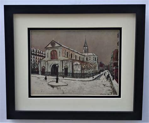 Utrillo Notre Dme De Clignancourt Vintage Art Framed Divenarts