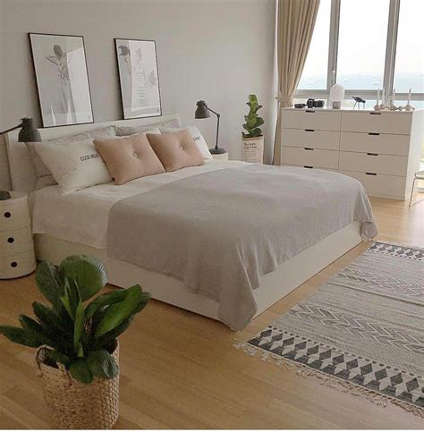 Nude Neutral Pastel Simple Bedroom Decor Interior Simple Bedroom Decor