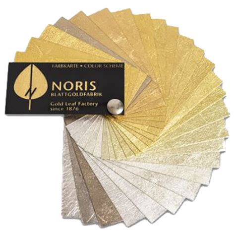 Genuine Gold Leaf Color Chart Noris Easy Leaf Products Gilding