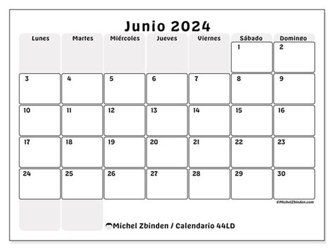 Calendario Junio De 2024 Para Imprimir 50LD Michel Zbinden CR
