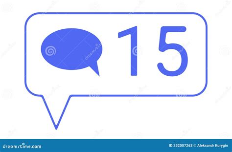 Icon With An Image Of Unread Messages In Messengers Flat Style Vector