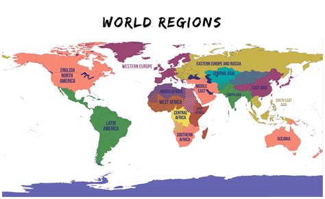 World Regions Map Travel Bite Love