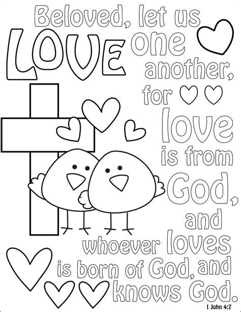 Love God Love Others Coloring Pages Download And Print