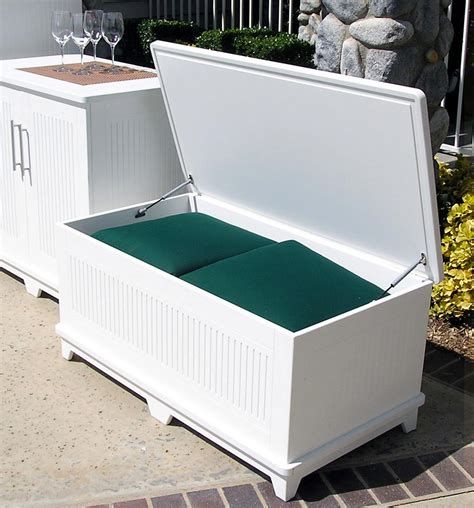 White Wood Storage Bench Practical And Doubled Functional Storage