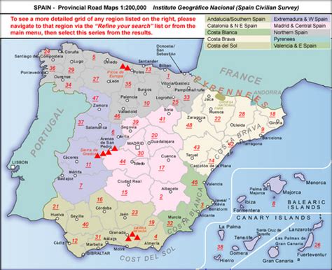 Op deze landkaart word er een onderscheid gemaakt tussen de regio's en de provincies. Wegenkaart - landkaart Badajoz Provinciekaart | IGN Spanje ...