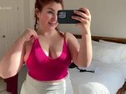 Thick Redhead Isla Moon Slutty Dress Try On Busty Girl Trying On See