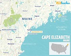 Map of Cape Elizabeth, Maine - Live Beaches
