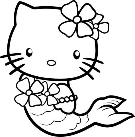 60 hello kitty printable coloring pages for kids. Get This hello kitty coloring pages mermaid 0vn3b