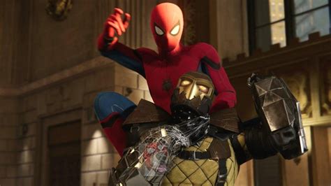 Marvels Spider Man Ps4 Homecoming Suit Vs Shocker Marvelstudios
