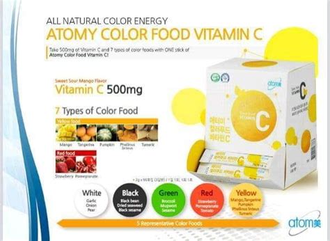 Required fields are marked *. Atomy Color Food Vitamin C - Atomy India Team Member