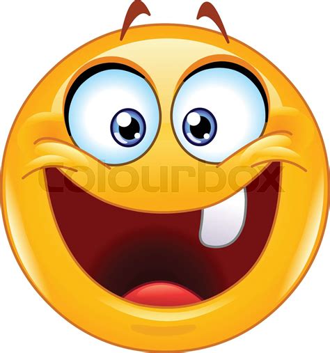 One Tooth Emoticon Stock Vector Colourbox