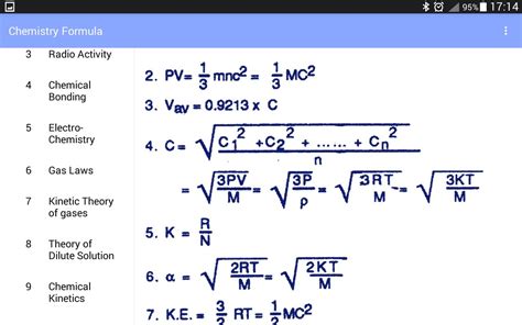 Chemistry Formula for Android - APK Download