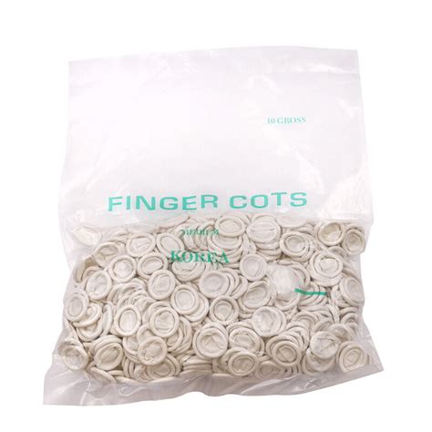 Ready Stock800pcswhite Finger Covers Disposable Latex Finger Covers