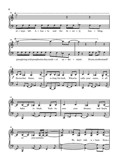 We Dont Talk About Bruno Piano Sheet Music Free Sheet Music