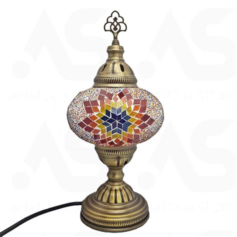 Buy Turkish Moroccan Glass Mosaic Lamp Bedside Table Desk Large Lamp