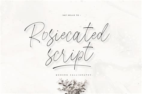 rosiecated handwritten script font dafont free