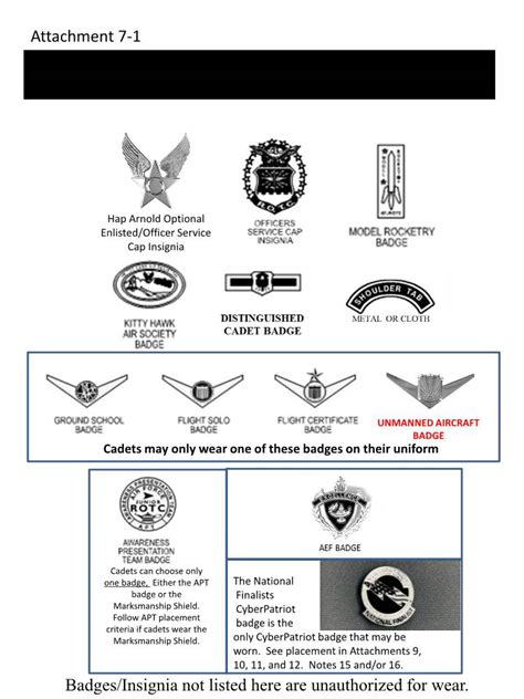 Authorized Air Force Jrotc Badges And Insignia Badges Docslib