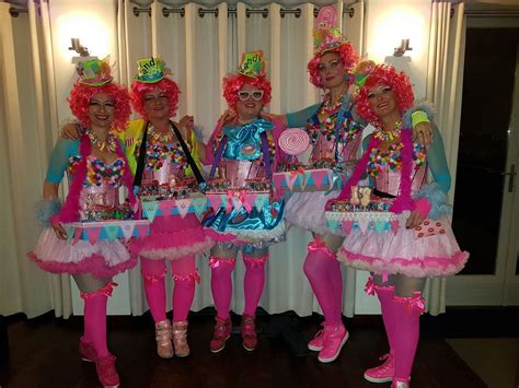 candy girls carnaval originele outfit roze tutu roze pruik carnaval kostuums roze tutu