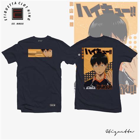Anime Shirt Etqt Haikyuu Kageyama V2 Shopee Philippines
