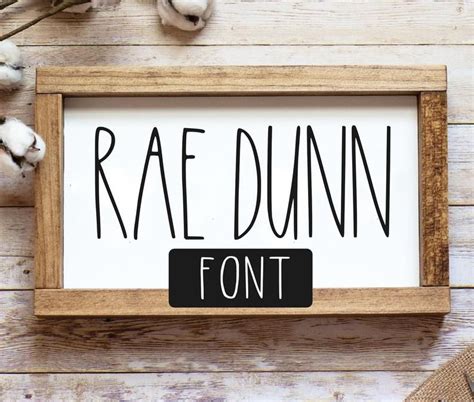Rae Dunn Font Svg Farmhouse Font Svg Rae Dunn Inspired Font Etsy