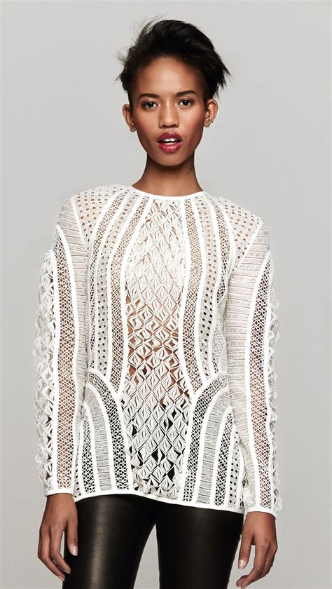 Lyst Zimmermann Good Love Contour Lace Top In White