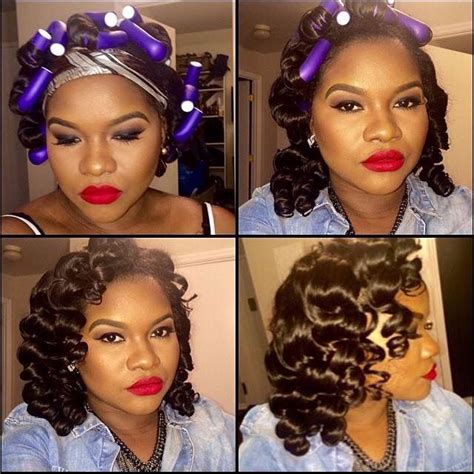 Spray some water on the weave using a spray bottle and install the flexi rods to your liking. Silky flexi rod set | Natural hair styles, Relaxed hair ...