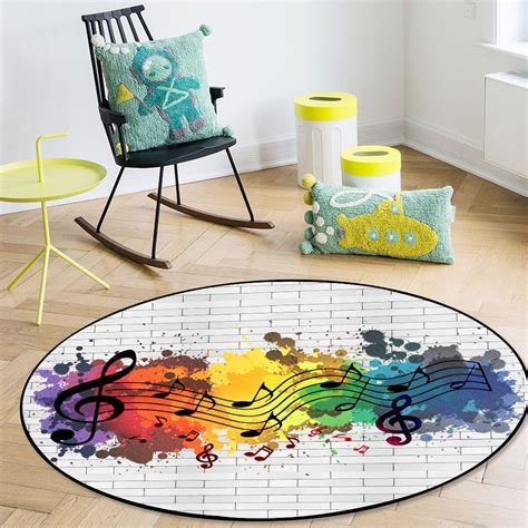 Rug Artistic Music Note Wozoro