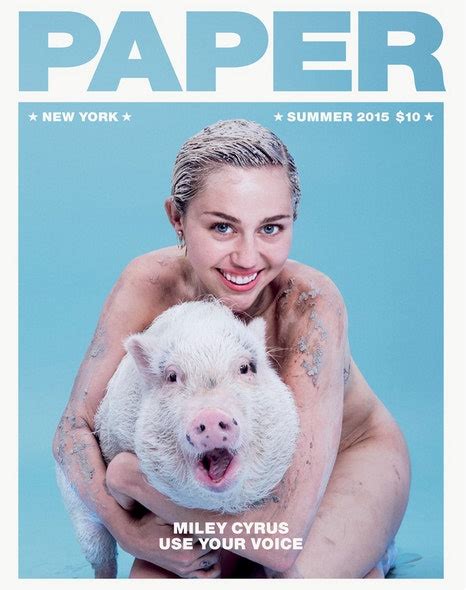 Miley Cyrus Gets Political Naked In Controversial Paper Magazine Cover