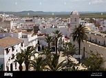 Blick auf die Stadt Conil De La Frontera, Andalusien, Spanien ...