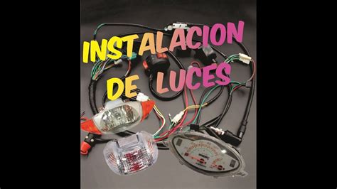 Instalacion Electrica De Luces De Moto Faro 1 Youtube