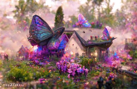 Butterflies In An Enchanted Forest On Behance