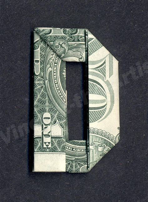 Money Origami Letters Made With Real Dollar Bill Cash Currency Alphabet