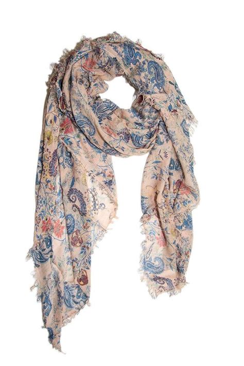 Blue Paisley Scarf Paisley Scarves Scarf Blue Paisley