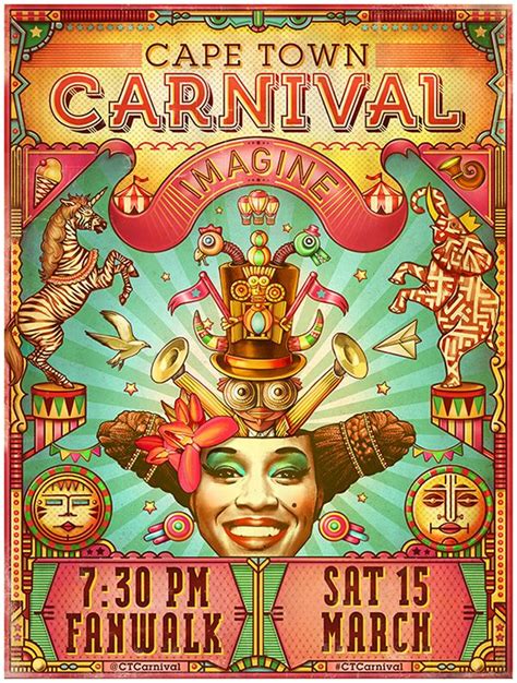 Cape Town Carnival 2014 On Behance Vintage Circus Posters Carnival