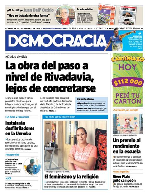 Archivo Del 14 Dic 2019 • Diario Democracia