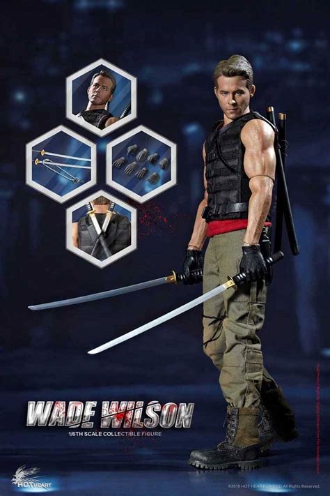 Toyhaven Hot Heart Fd003 16th Scale Wade Wilson Collectible Figure