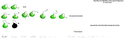 The Spriters Resource Full Sheet View Maplestory King Slime
