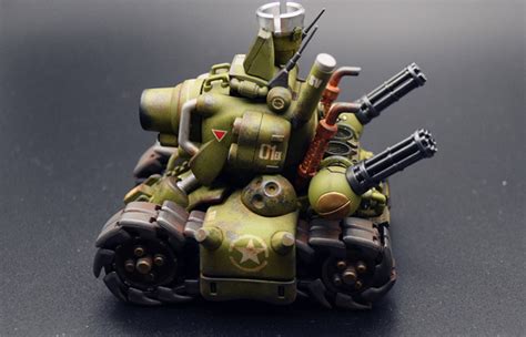 135 Scale Model Game Character Metal Slug Tank Finished Plastic Scale