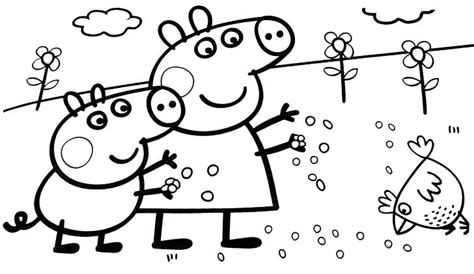 You can download or print on the site. Printable Coloring Pages Peppa Pig at GetDrawings | Free ...