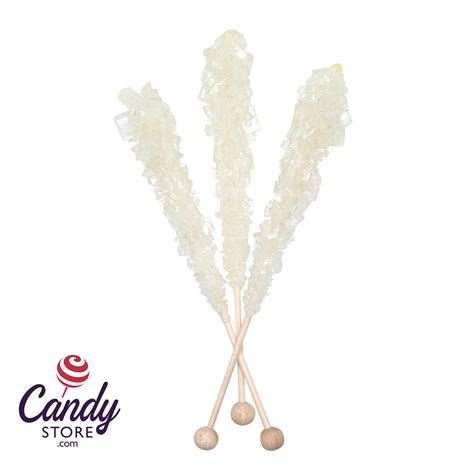 White Rock Candy Sticks Unwrapped 100ct