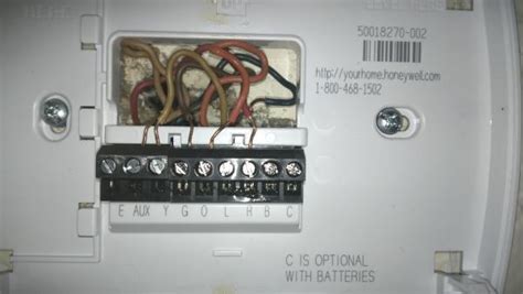 Rth3100c label wires and remove old wallplate use a screwdriver to identify wire types. Honeywell RTH3100C wiring. (AC is blowing Warm Air Instead of Cold Air) - DoItYourself.com ...