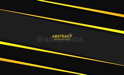 Design Yellow And Black Background Stock Vector Illustration Of Flat