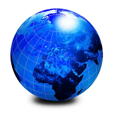 Blue World Globe Stock Images Image 5582214