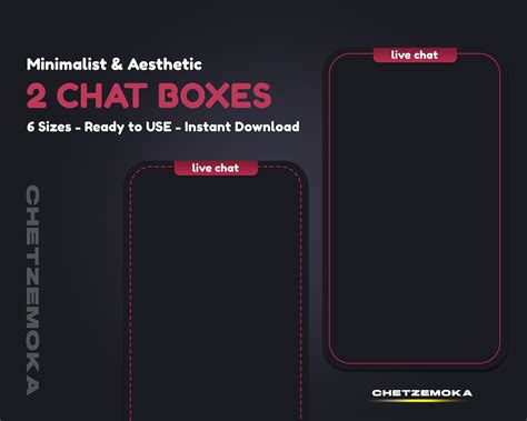 Twitch Chat Box Overlay Minimal And Aesthetic Chat Box Etsy