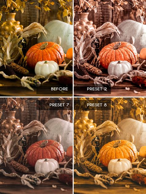 You can choose from a variety of more than 80 unique mobile presets. 15 Mobile & Desktop Lightroom Presets FALL COLORS - Crella