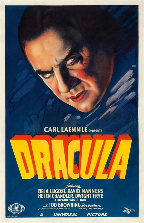 Dracula 1931 Vintage Poster Reprint Bela Lugosi Retro Horror Etsy In