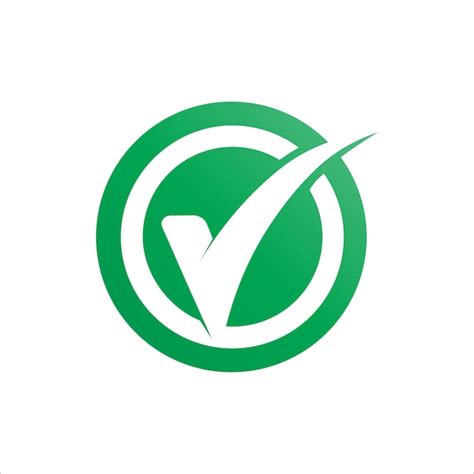 Premium Vector Vector Green Check Mark Icon Symbol Logo In A Circle