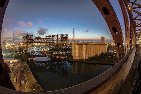 A Fisheye View From The Chicago Skyway Bridge Photograph By Sven